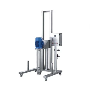 Wholesale High Quality Moveable Pneumatic Lifting Homogenizer mixer(stainless steel bracket)/High Shear Homogenizer