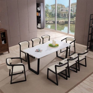 Wholesale Home Furniture Dining Table Set Nordic Marble Dinning Table