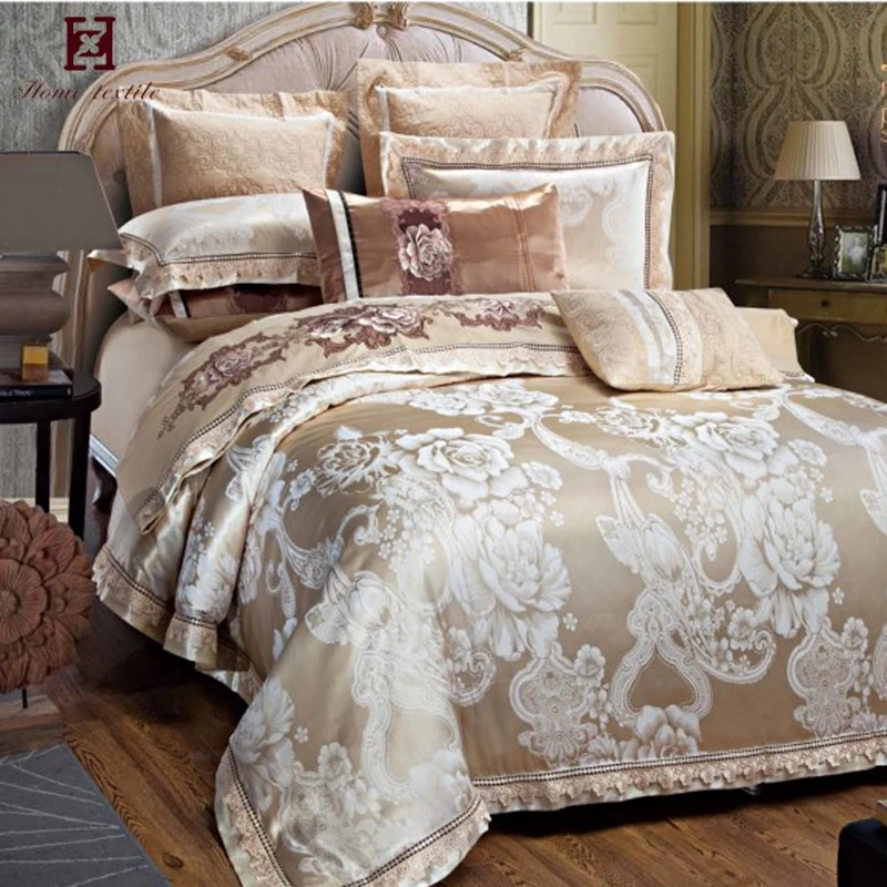 Wholesale jacquard polyester 5 star hotel bed bedding set / bed sheet / hotel bed linen with customized