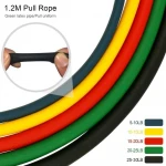 Wholesale Low Price Elastic Fitness Exercise 11 PCS Resistance Bands Set