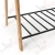 Import Wholesale modern portable free standing metal bamboo wood coat rack stand with shoe storage shelf from China