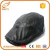 Wholesale natural brown leather hats durable fashion ivy leather caps for men