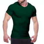 Wholesale new slim fit compression t shirt men short sleeve compression fitting wear gym clothing compression shirt