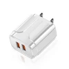 Wholesale OEM UK US EU 2.4A Travel Charger USB Mobile Charger for Iphone samsung Universal USB Wall Charger