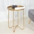 Import Wholesale price cross legs gold metal sofa side table tray from China