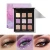 Wholesale pudaier 9 color glitter matte flash eyeshadow palette private label make up waterproof no blooming eye shadow palette
