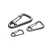 Import Wholesale Security Buckle Gourd Spring Hook Keychain 304 Stainless Steel Carabiner easy snap hook from China