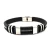 Import wholesale stainless steel buckle sillicon bangle bracelets men jewelry wire silicone from China