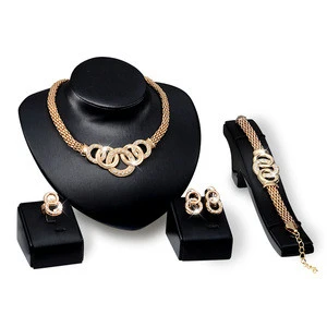 Wholesales Cheap Fashion Women Jewelry Set Saudi 14k gold jewelry set wedding wholesale
