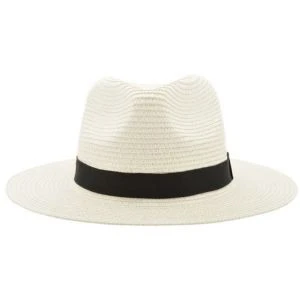 Wide Brim Panama Hats Men headsize 56-58cm Wholesale Promotion custom headsize 58-60cm Fedora Summer Straw Hat