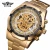 Import Winner Golden Watches Men Skeleton Mechanical Watch Top Brands Luxury Montre Homme Skull Wristwatch from China