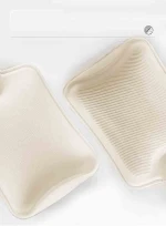 Winter Warm Heat Reusable Hand Warmer Cute PVC Stress Pain Relief Therapy Hot Water Bottle Bag with Knitted Soft Cozy Cover