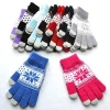 Winter Warm Touchscreen Jacquard Acrylic Knit Glove