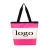 Import Woman Foldable Nylon Tote Bag Pink Letter Style Pattern Fashion Zipper Handle Bags Shoulder Handbag from China