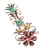 Import women newest floral hair temporary tattoo stickers for hair glitter big tattoo body art from India