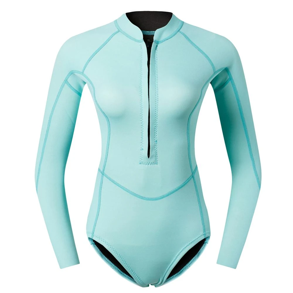 Women Wetsuit Short Front Zip Wet Suit Compression Thermal Swimwear for Surfing Snorkeling Scuba Diving