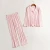 Import Womens plain color cotton top and pants long sleeve pajamas set comfort nightwear two-piece sleepwear  PJ  lounge wear from China