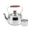 Import Wood grain bakelite handle stainless steel whistling water tea kettle from China