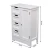 Import Wood white painted shabby chic 4 storage drawers 1 door bathroom furniture from China