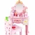 Import Wooden Pink Dressing Table Toy Strawberry Pink Princess Dresser mini Furniture Toy from China