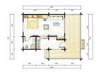 wooden solid log  prefab house prefabricated house cabin KPL046