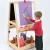 Import Wooden toys dry erase blackboard magnetic drawing board wooden kids easel from China