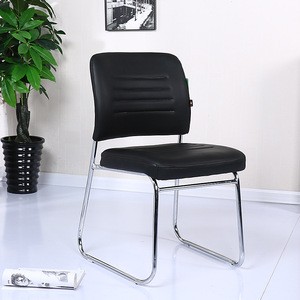 WorkWell stackable metal meeting room conference chair leather visitor chair for office