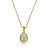 Import WX1294N Drop Stone Pendant Box Chain Gemstone Jewelry Necklace Gold Plated  Crystal Necklace Set from China