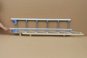 XF022 Collaps foldable Aluminum hospital bed side rails/guard rail/abs hospital bed side rail