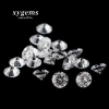 xygems high quality inventory small round shape white star cut cz loose gemstone