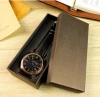 Yazole M A035 leather rectangle watch box gift custom logo luxury packaging black boxes for watches