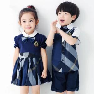 YY10001U Latest design custom made student uniform kids school uniform