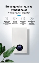 Small wall-mounted air disinfection purifier for use in ambulances, bedrooms