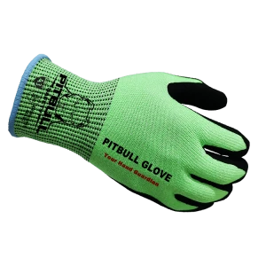 Pitbull Glove 13G Cut Resistant Gloves With Nitrile Sandy Coating