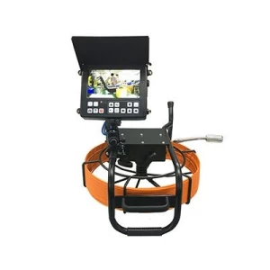 HD 8inch screen 7mm fiberglass cable sewer video inspection camera with 29mm self leveling camera head