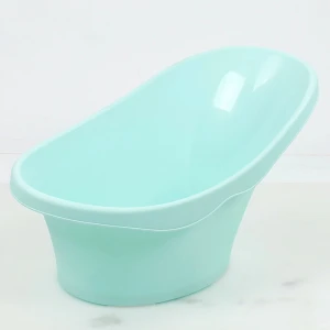 Safety plastic tub Portable Removable Plastic Baby Bathtub Colorful Soaking Baby Bath