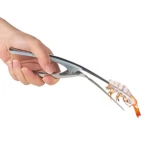 304# stainless steel brine prawn prawn and seafood shell peeling deveiner tool shrimp peeler in steel with butterfly bl