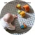 Import Round Baby Quilted Play mat quilted Trim Padded Play mat from China