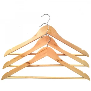 Factory Wholesale Household Items Custom Good Quality Wooden Coat Hangers