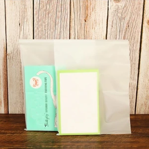 Frosted self sealing packaging bag