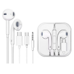 iPhone cordless Bluetooth headset appleandroid&lt;loc_0&gt; wired plug-in headset type-c in-ear