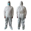 Disposable coverall with hood and boot