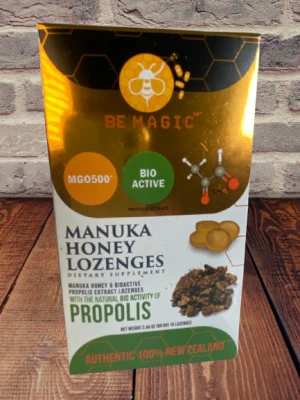Manuka Honey MGO500+ LOZENGES with Propolis, 15 counts