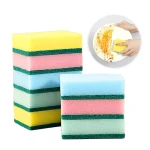 Factory Direct Best Selling Kitchen Cleaning Creative Color Customized Pit Sponge Kitchen Sponge