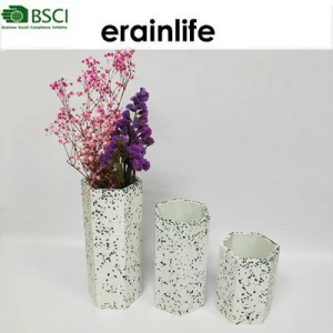 2019 Modern elegant and classical terrazzo resin table vase for home/hotle/restaurrant decoration