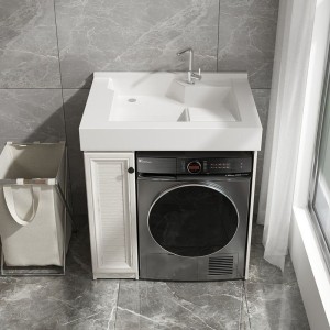 cabinet small household drum washing machine mate toilet hand washing basin combination