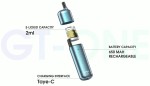 Electronic USB Vape Refillable Pod Kit