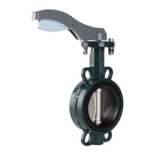 cast iron body ss316 disc ss410 shaft epdm seal wafer type butterfly valve