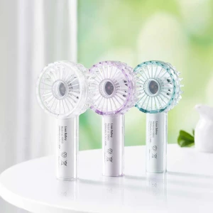 Factory Wholesale OEM Cute Unique Design Lightweight Flashlight USB Rechargeable Handheld Mini Fans