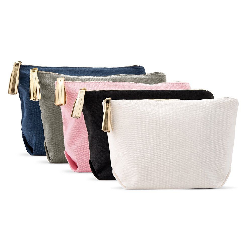 Buy Custom Cotton Blank Zipper Pouch from Linyi Anmo Ze Handicraft Co